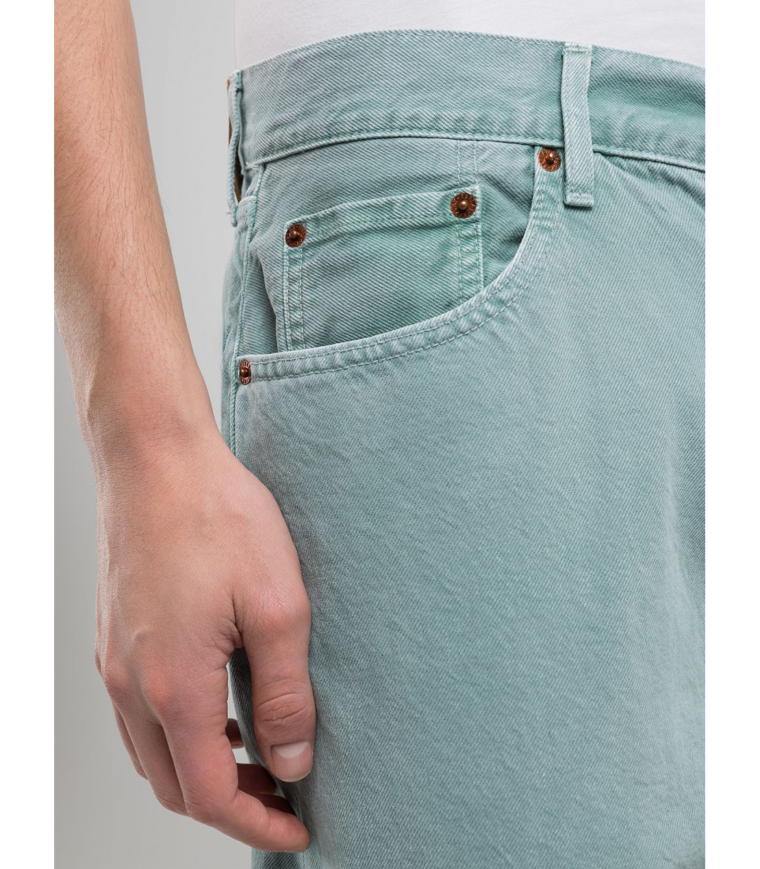 9Z1 ECO PLUS コンフォートストレートフィットデニム（セットアップモデル） 詳細画像 ミントグリーン 6